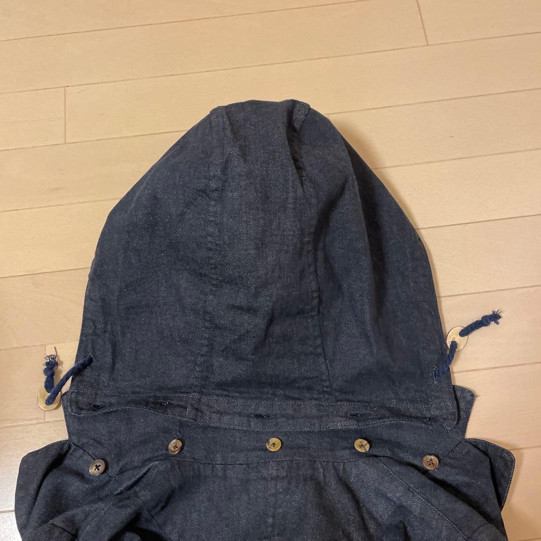 マドモアゼルノンノン　デニムフード付きコート