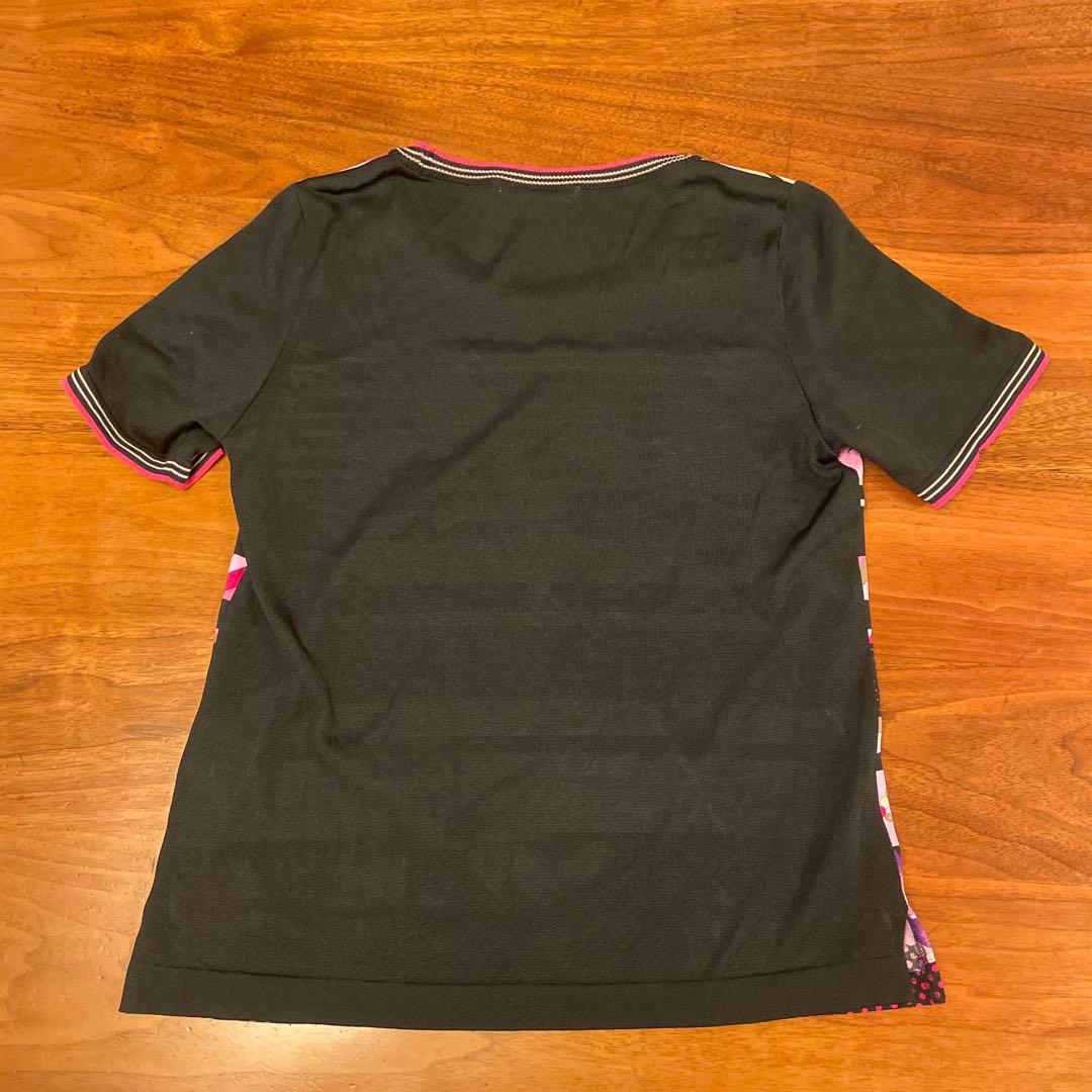 LEONARD 半袖チュニック 40 カーディガンとのアンサンブル