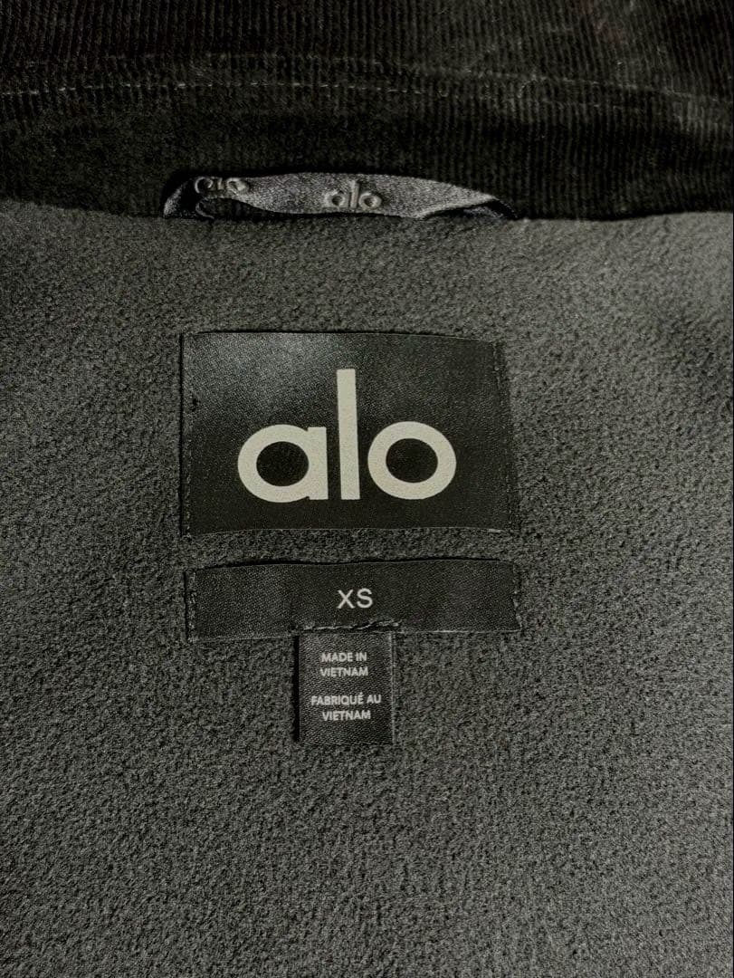 新品ALO Micro Corduroy オン デューティ ジャケット　ブラック