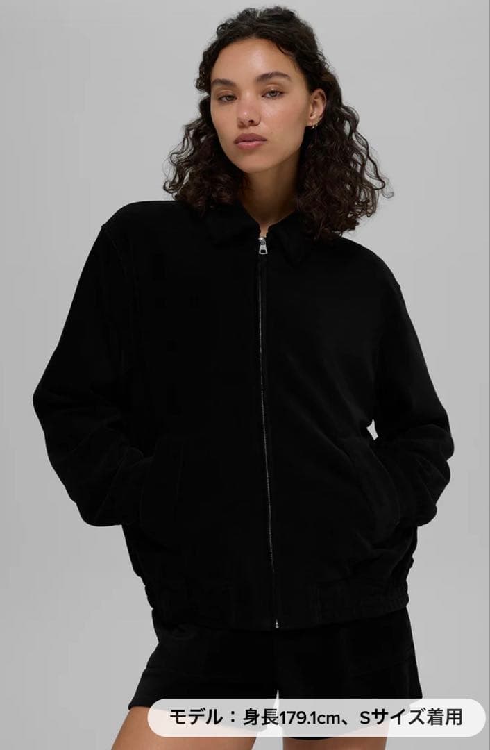 新品ALO Micro Corduroy オン デューティ ジャケット　ブラック