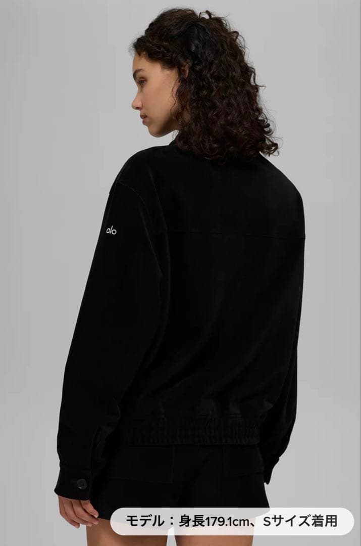新品ALO Micro Corduroy オン デューティ ジャケット　ブラック