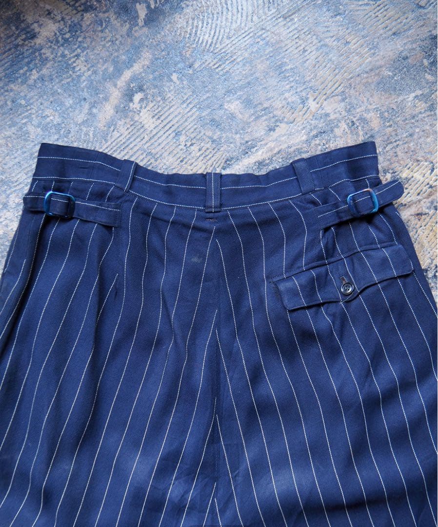 50's vintage スラックス　レーヨンギャバジン ストライプ　　希少