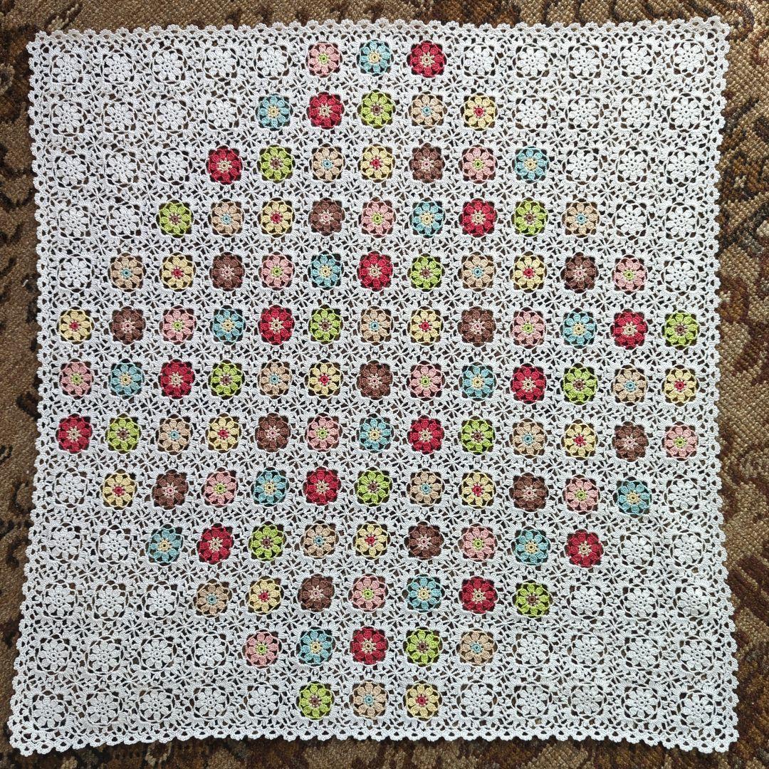 がちさま専用　マルチカバー　レース編み