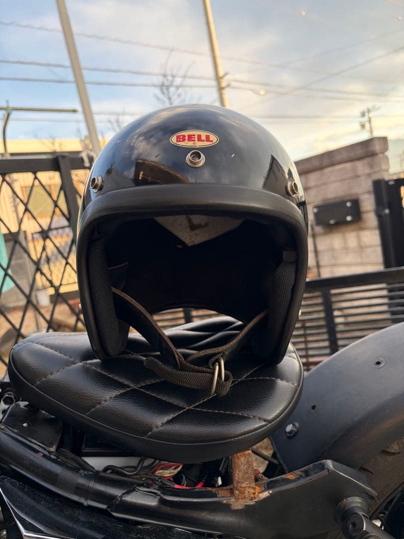 BELL R-T 黒 ジェットヘルメット Mサイズ　ヴィンテージ