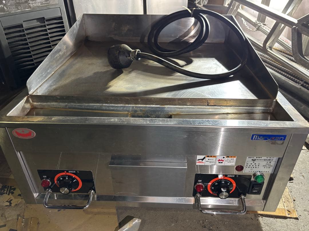 2019年製 マルゼン 電気 グリドル MEG-066 3相200V6kw鉄板焼