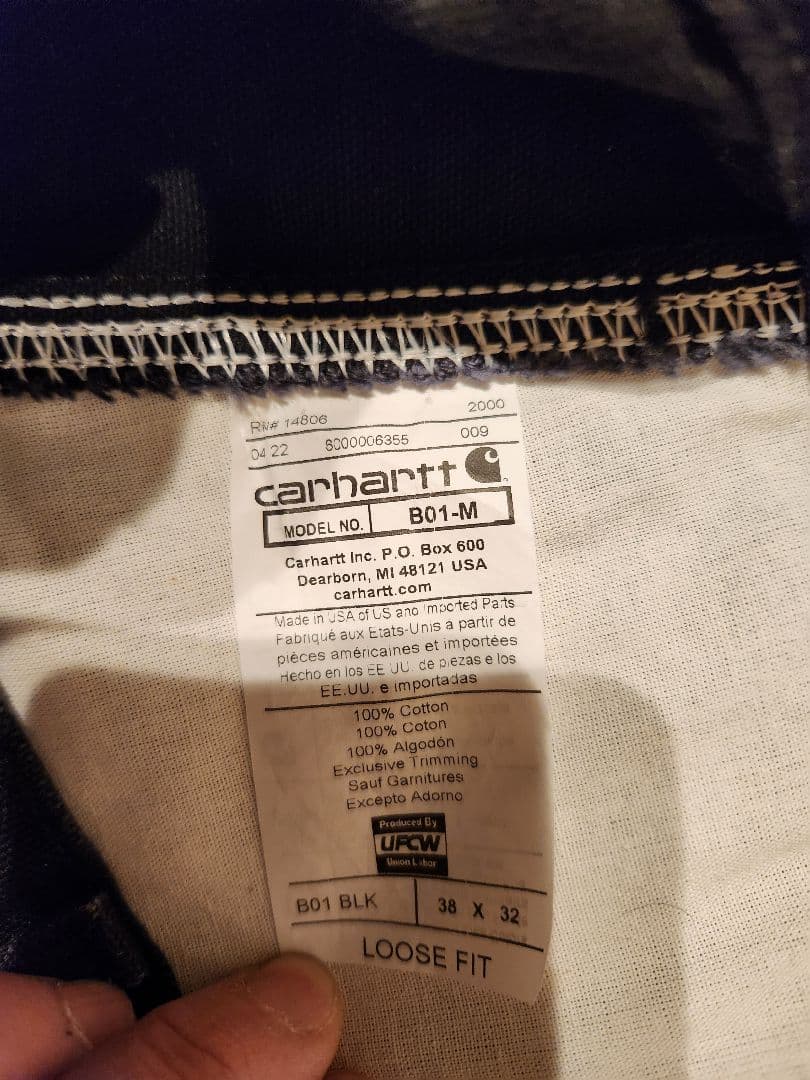 Carhartt ダブルニー w38