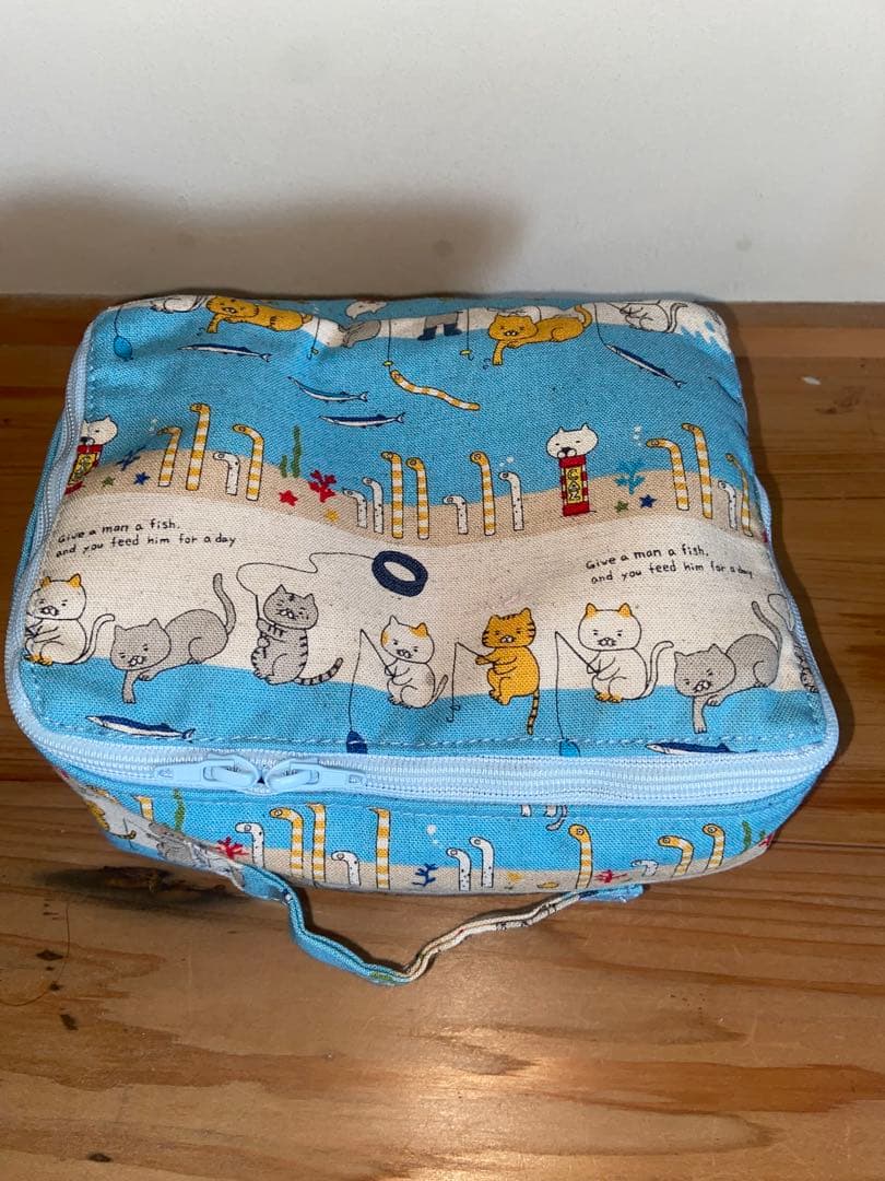 サイドポケット付きトートバッグ　トランク風ポーチ　LR⭐︎