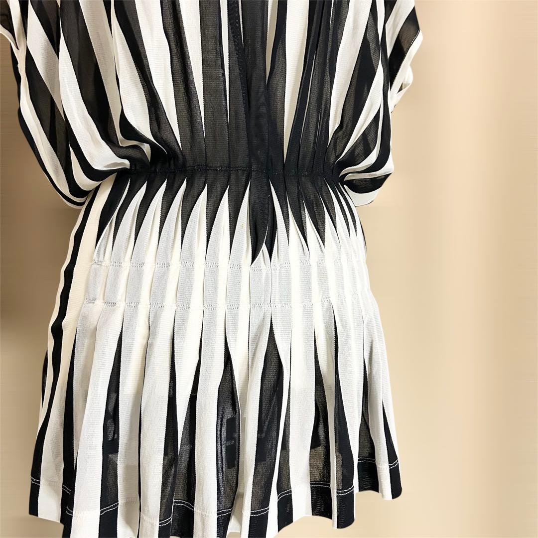 【miko】美品✨イッセイミヤケ プリーツチュニック カットソー