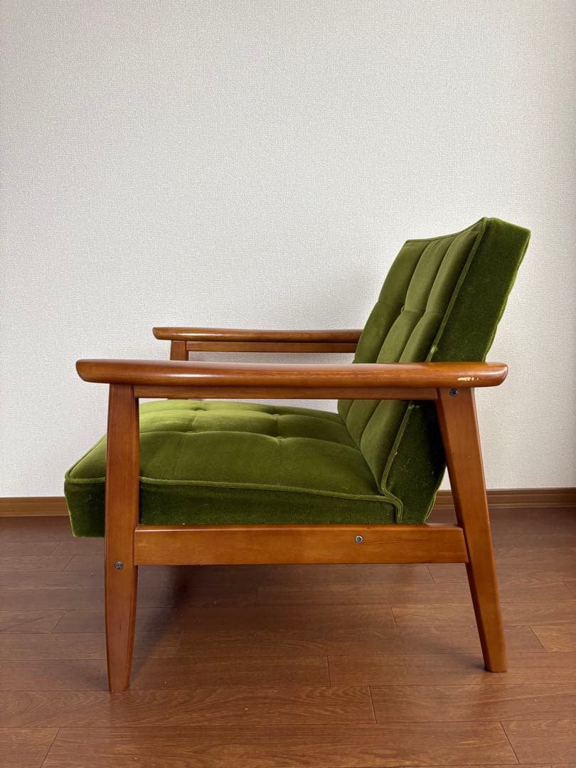 カリモク60 Kチェアー モケットグリーン