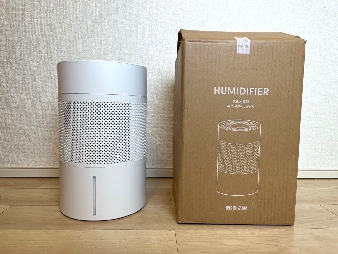 アイリスオーヤマ 加湿器 気化式 enemist AHM-MVU55A-W