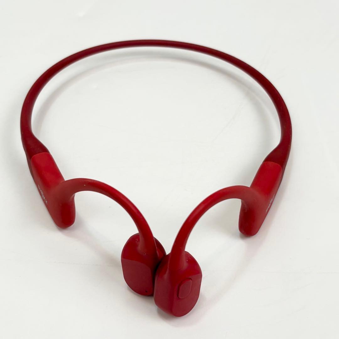 Shokz OPENRUN 骨伝導イヤホン レッド 箱付 美品