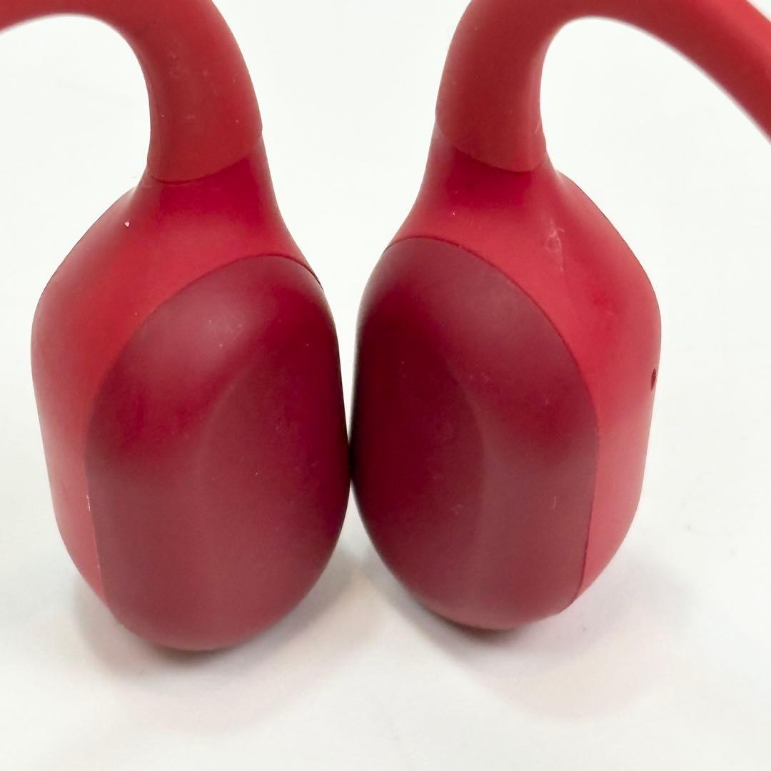Shokz OPENRUN 骨伝導イヤホン レッド 箱付 美品