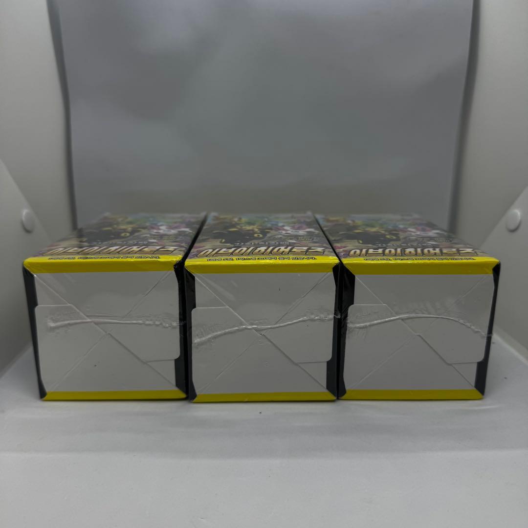 ポケモンカードゲーム　ポケカ　イーブイヒーローズ　シュリンク付　3BOX 韓国