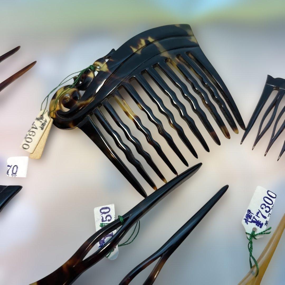 鼈甲製ヘアコーム8個セット