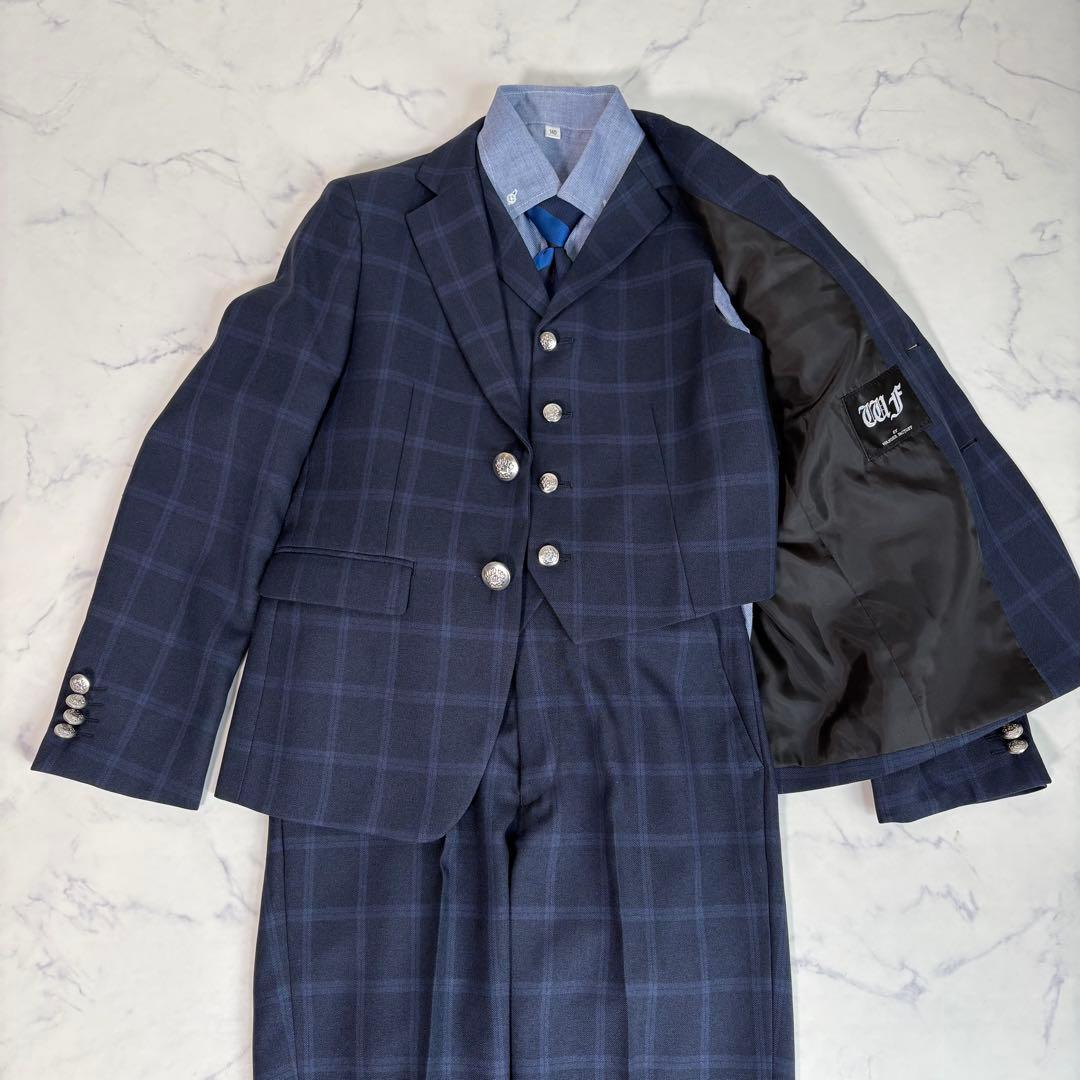 新品 140 ワンダーファクトリー 男の子 キッズフォーマル ６点セット