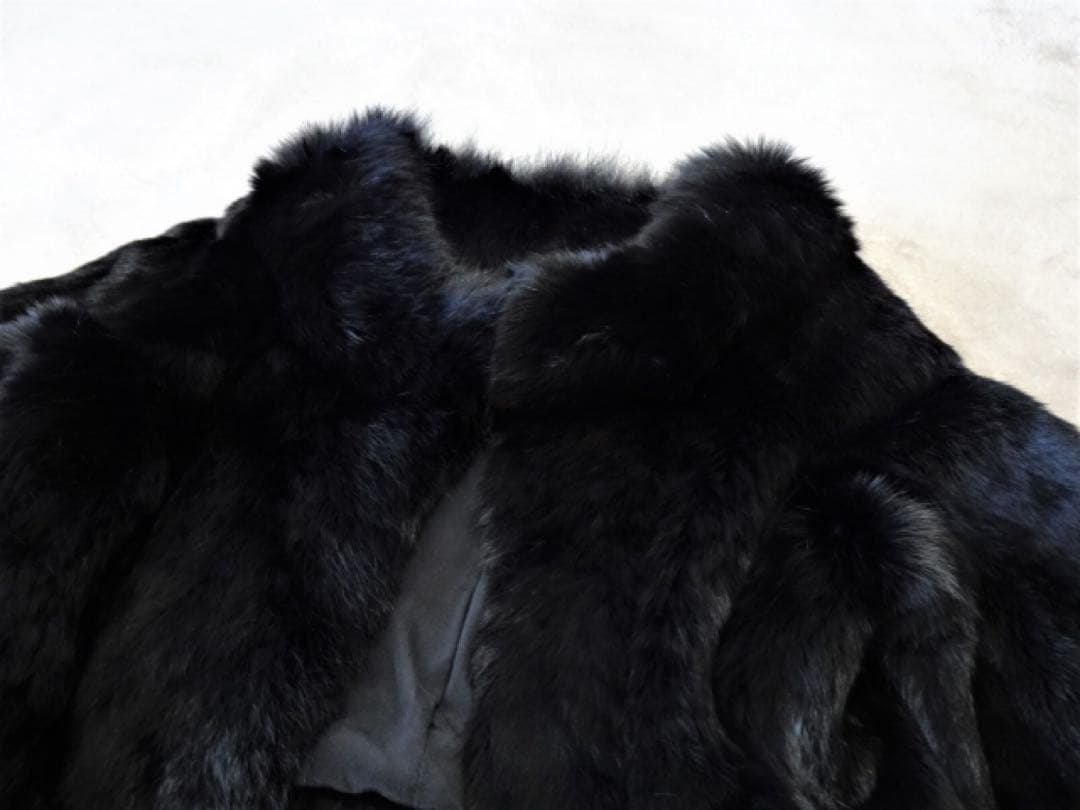 【イエナ】ラビット×フォックス ファーコート ショート丈ファーコート 毛皮 絹