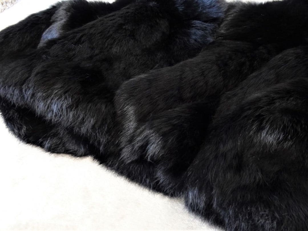 【イエナ】ラビット×フォックス ファーコート ショート丈ファーコート 毛皮 絹