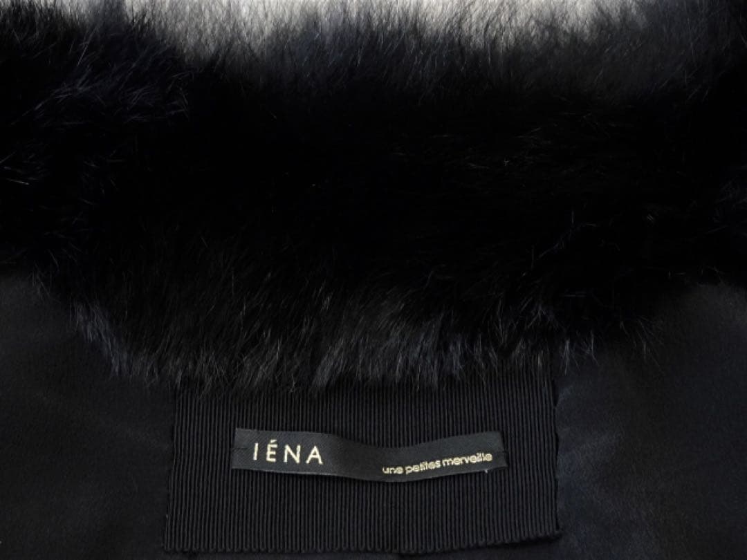【イエナ】ラビット×フォックス ファーコート ショート丈ファーコート 毛皮 絹