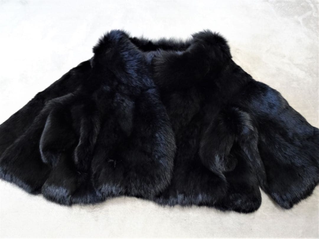 【イエナ】ラビット×フォックス ファーコート ショート丈ファーコート 毛皮 絹