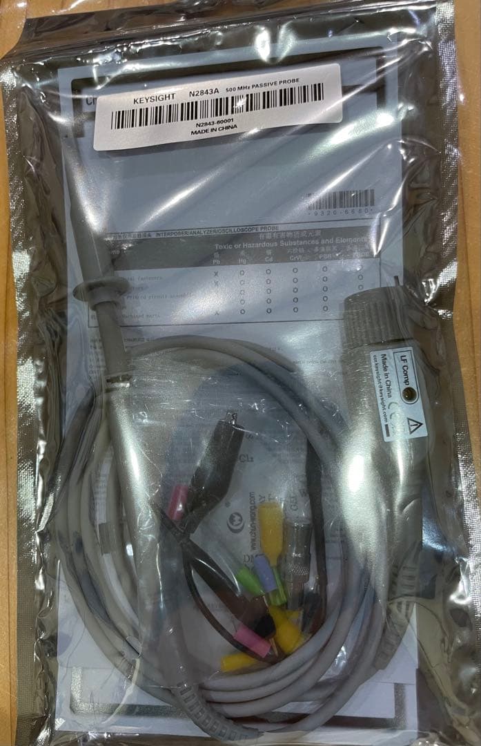 【新品未開封】KEYSIGHT N2843A 500MHz パッシブプローブ
