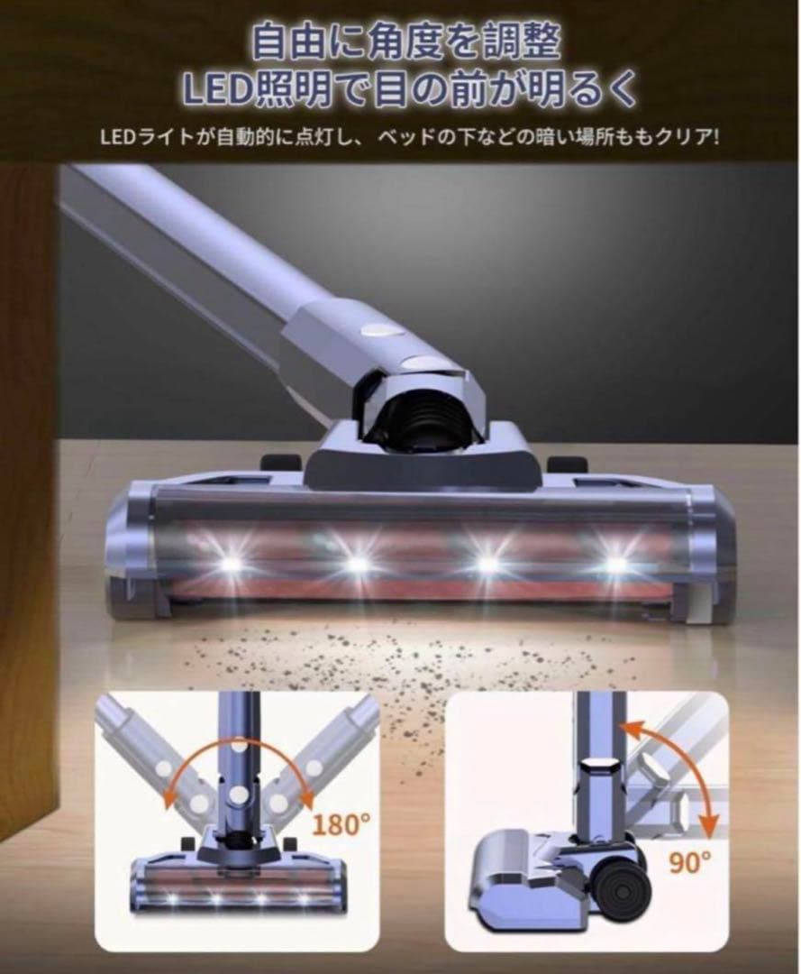 大特価セール❣️技術革新版 38000pa超強力吸引 コードレス掃除機