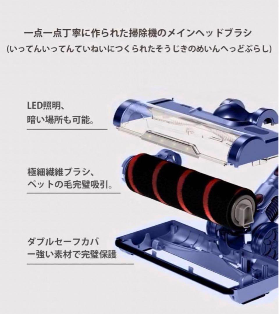 大特価セール❣️技術革新版 38000pa超強力吸引 コードレス掃除機