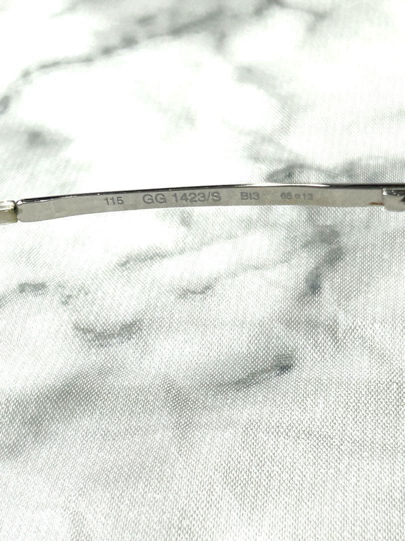 GUCCI グッチ サングラス メガネ GG1423/S サイドロゴ シルバー