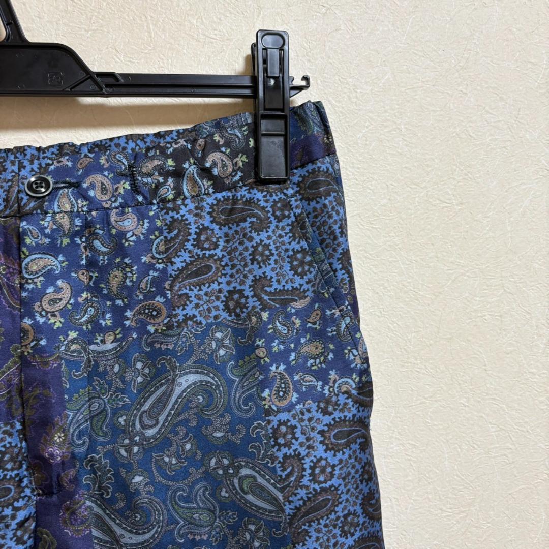 ETRO シルク100％ ペイズリー パンツ