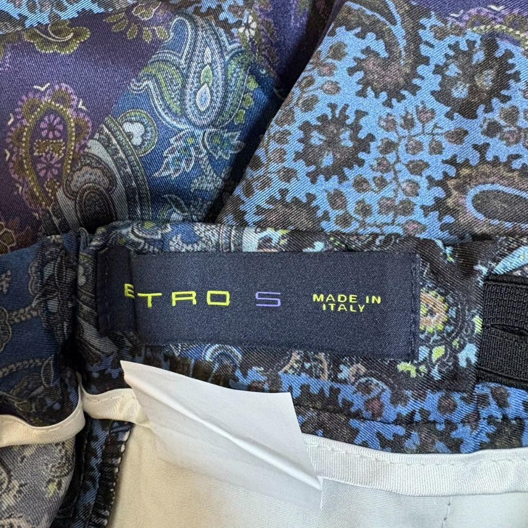 ETRO シルク100％ ペイズリー パンツ
