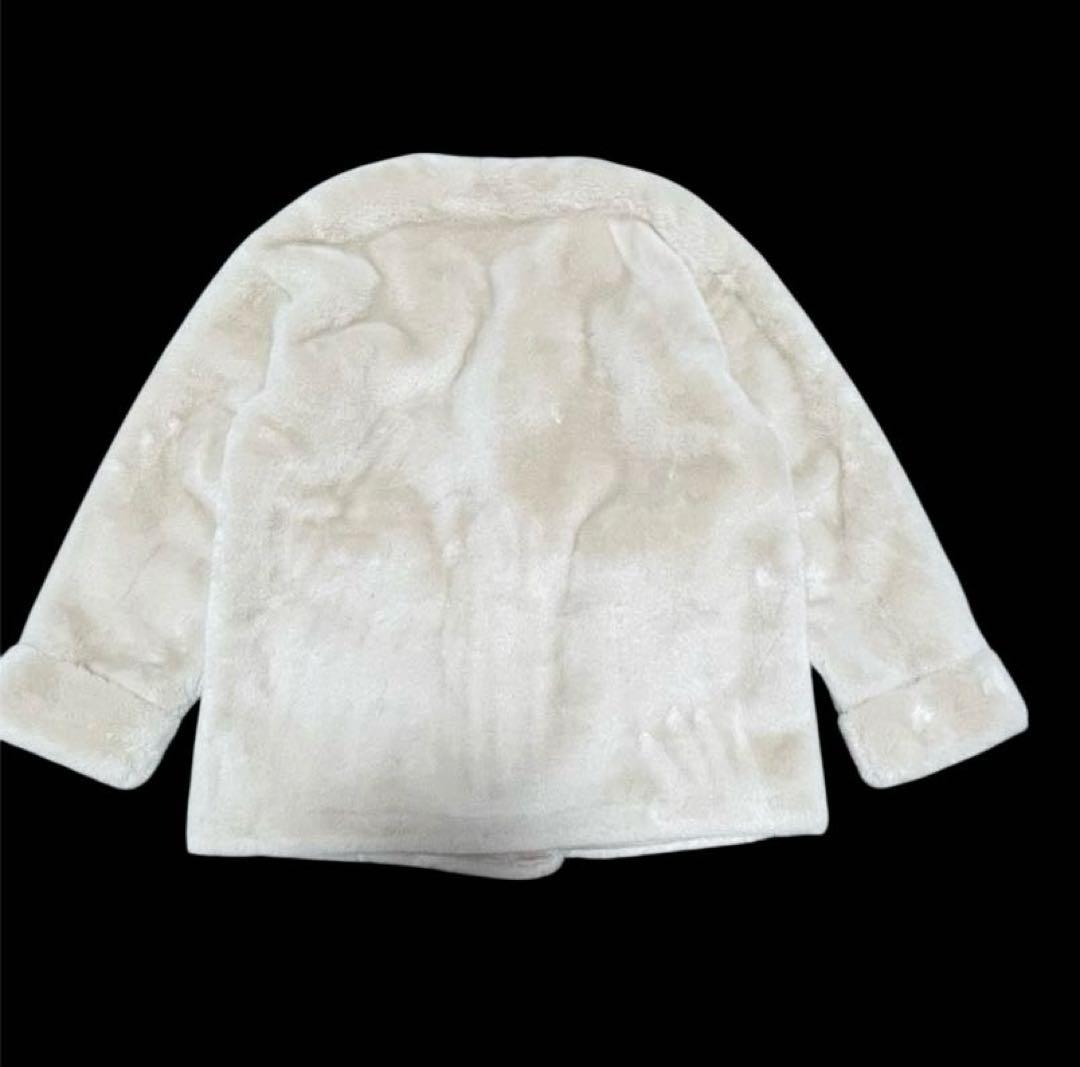 lumierリュミエ　エコファーノーカラージャケット　未使用タグ付