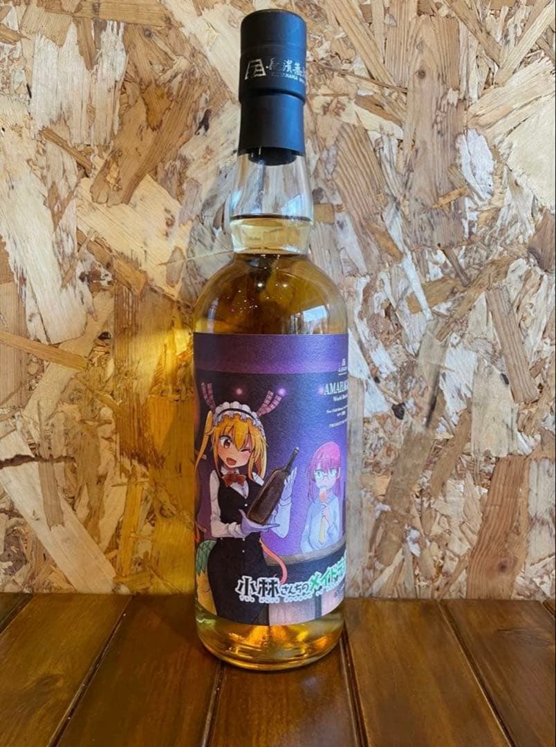 限定品 小林さんちのメイドラゴン ウイスキー ノンチルフィルタード アニメボトル