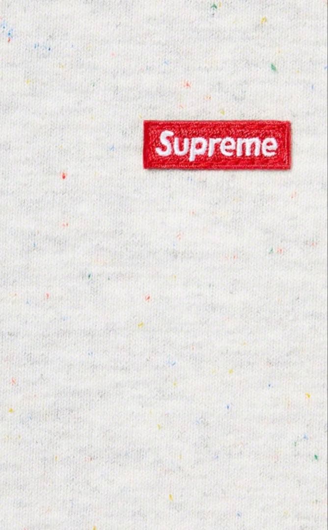 Supreme グレー クルーネックスウェット　small Box logo