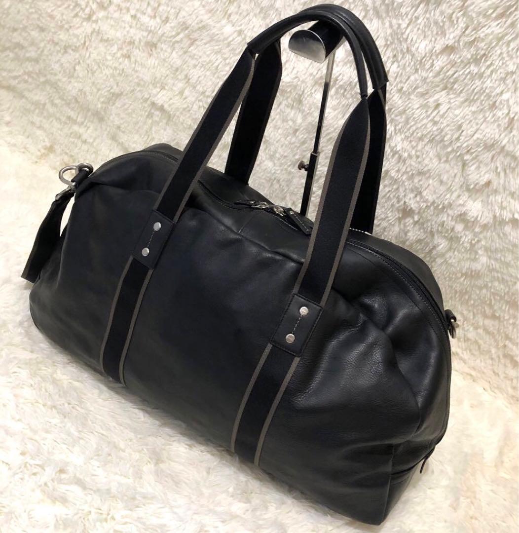 新品同様✨コーチ ボストンバッグ　 ショルダーバッグ　 レザー　2wayブラック