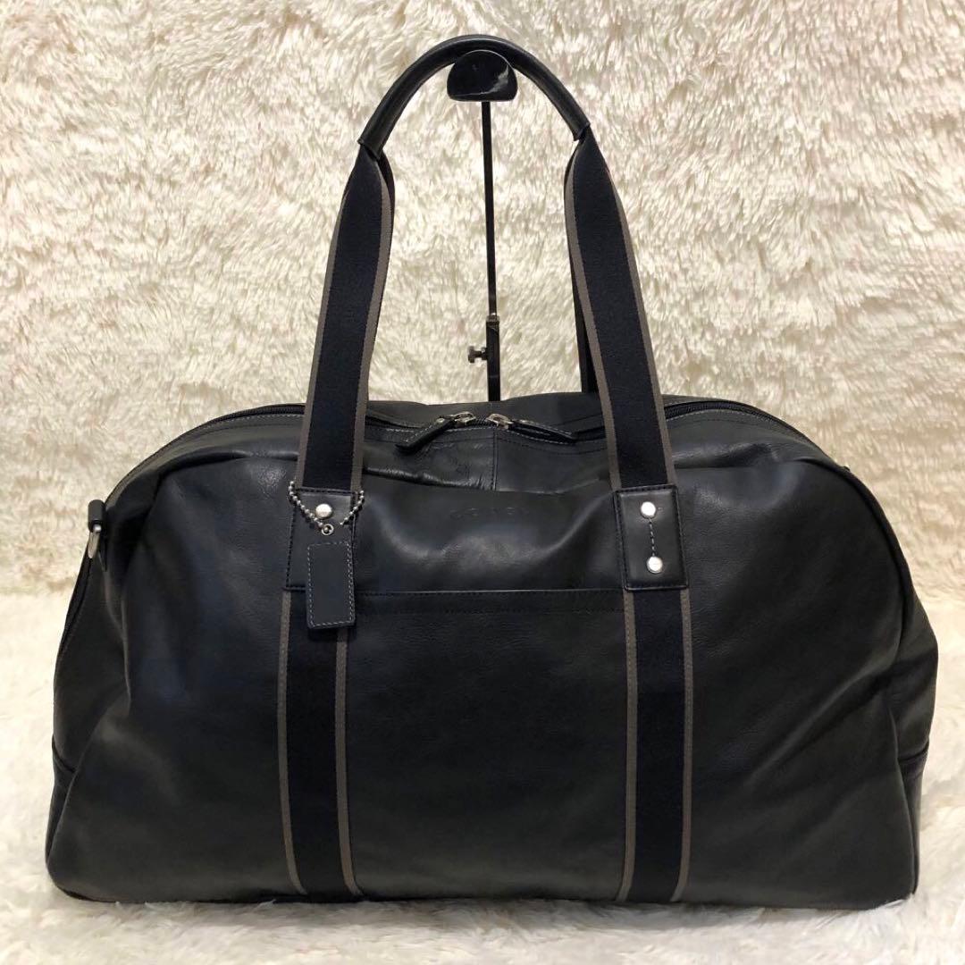 新品同様✨コーチ ボストンバッグ　 ショルダーバッグ　 レザー　2wayブラック