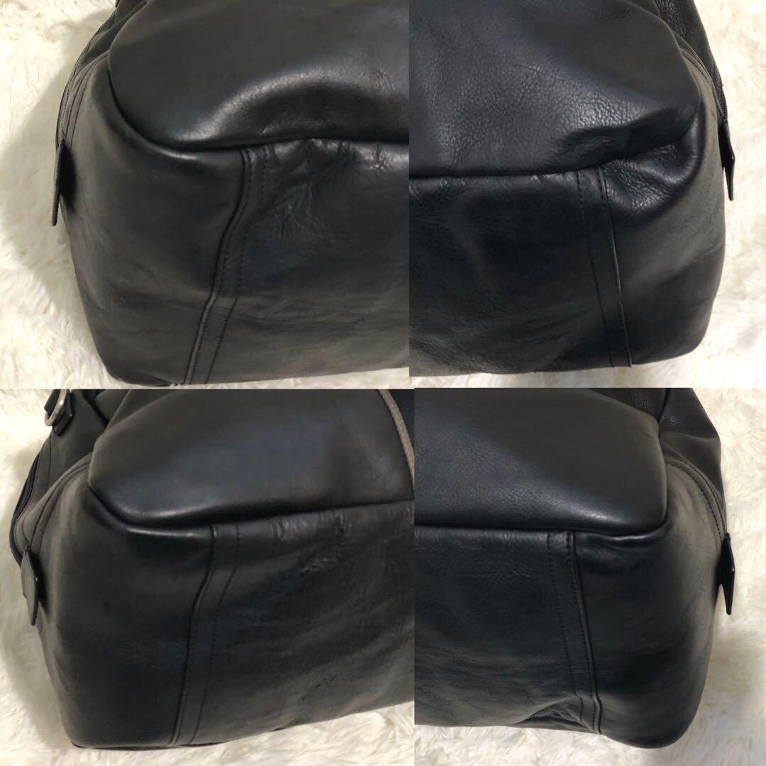 新品同様✨コーチ ボストンバッグ　 ショルダーバッグ　 レザー　2wayブラック