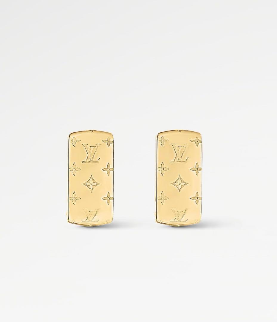 【片耳1個のみ・美品】ルイヴィトン　ブックルドレイユ　ナノグラム　ピアス