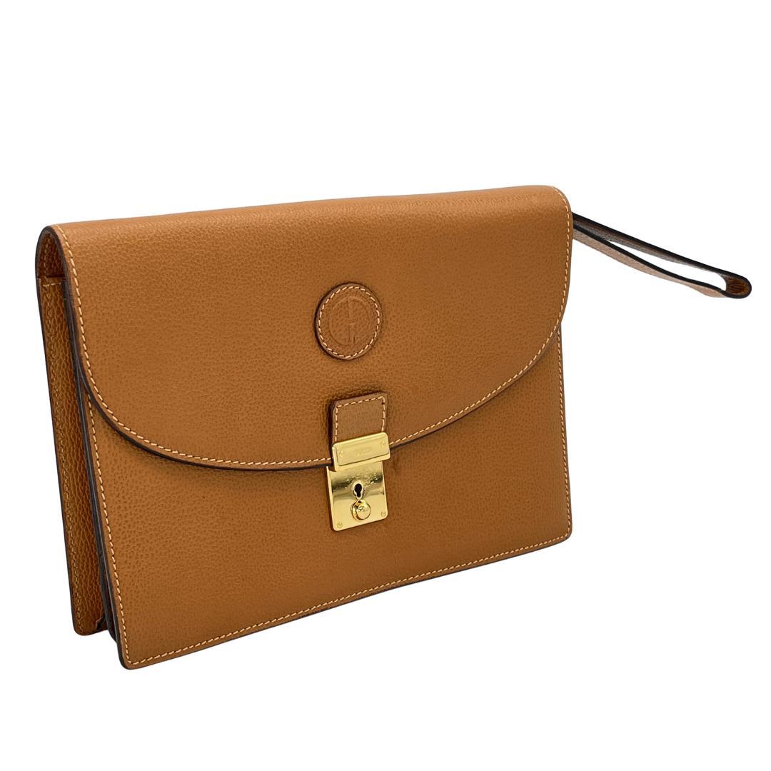 GUCCI グッチ レザー クラッチバッグ 鍵付き