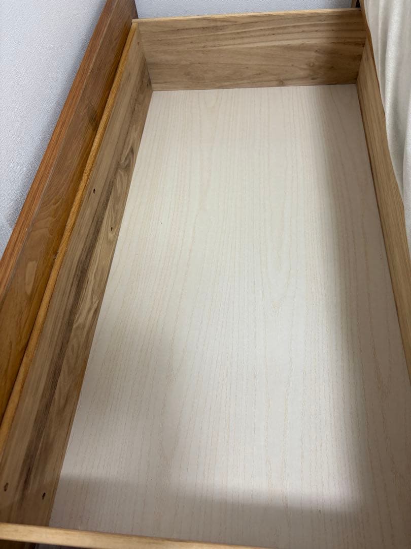 【2/6に削除予定】無印良品　収納ベッド・ダブル・オーク材