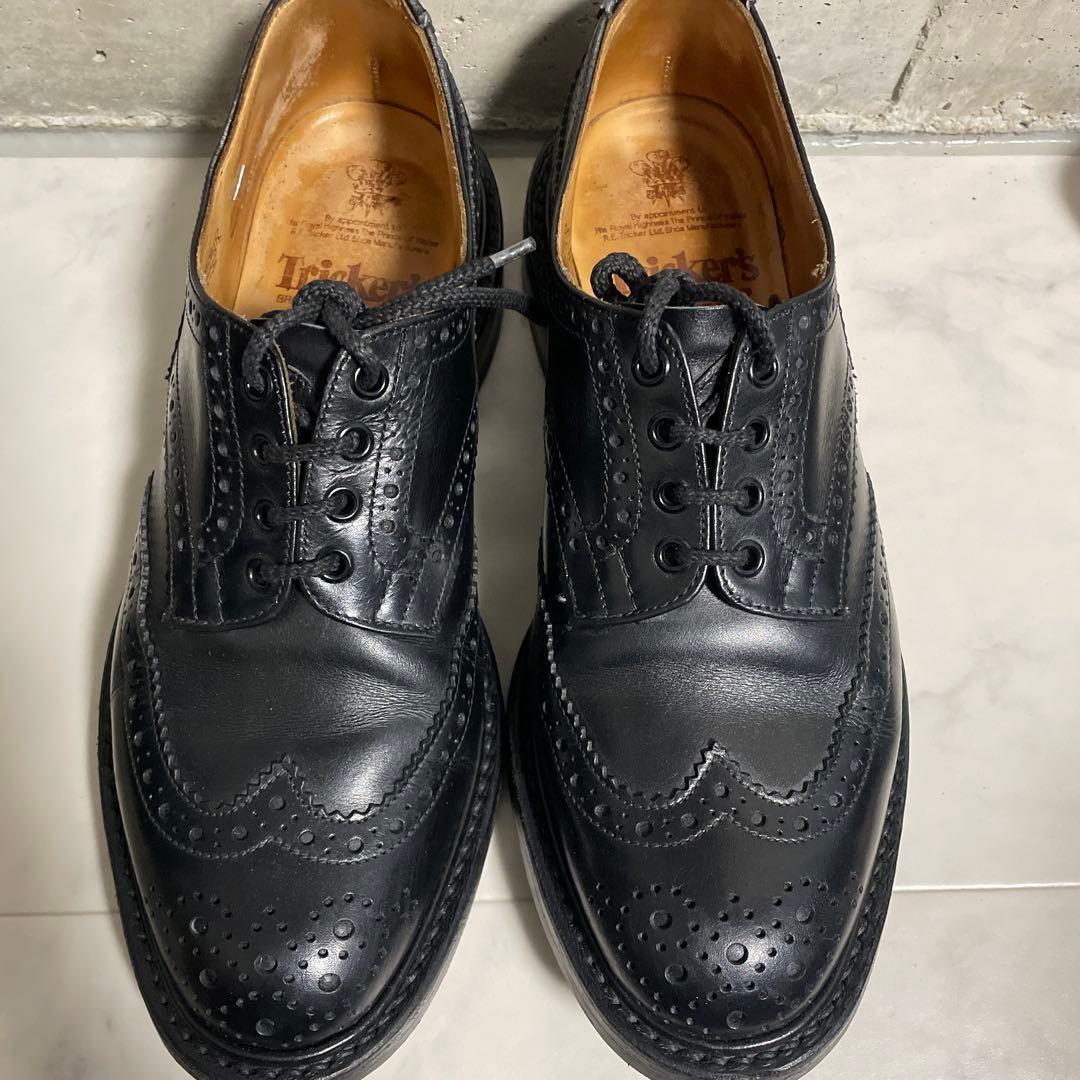 F*T様 トリッカーズ フルブローグ 黒 ダイナイトソール UK8.5（約26.