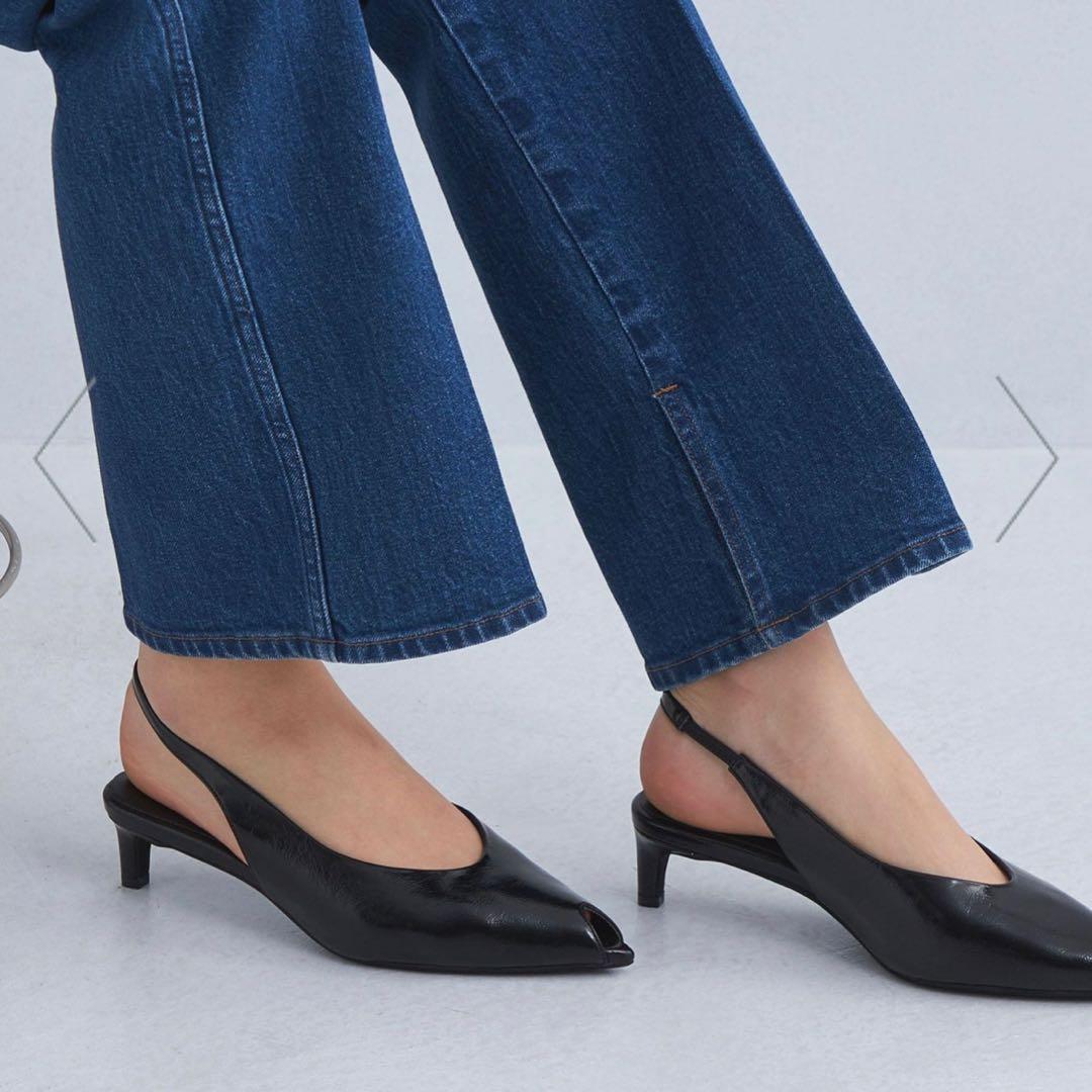 【まぁ様】ポインテッド オープントゥ(4cmヒール)