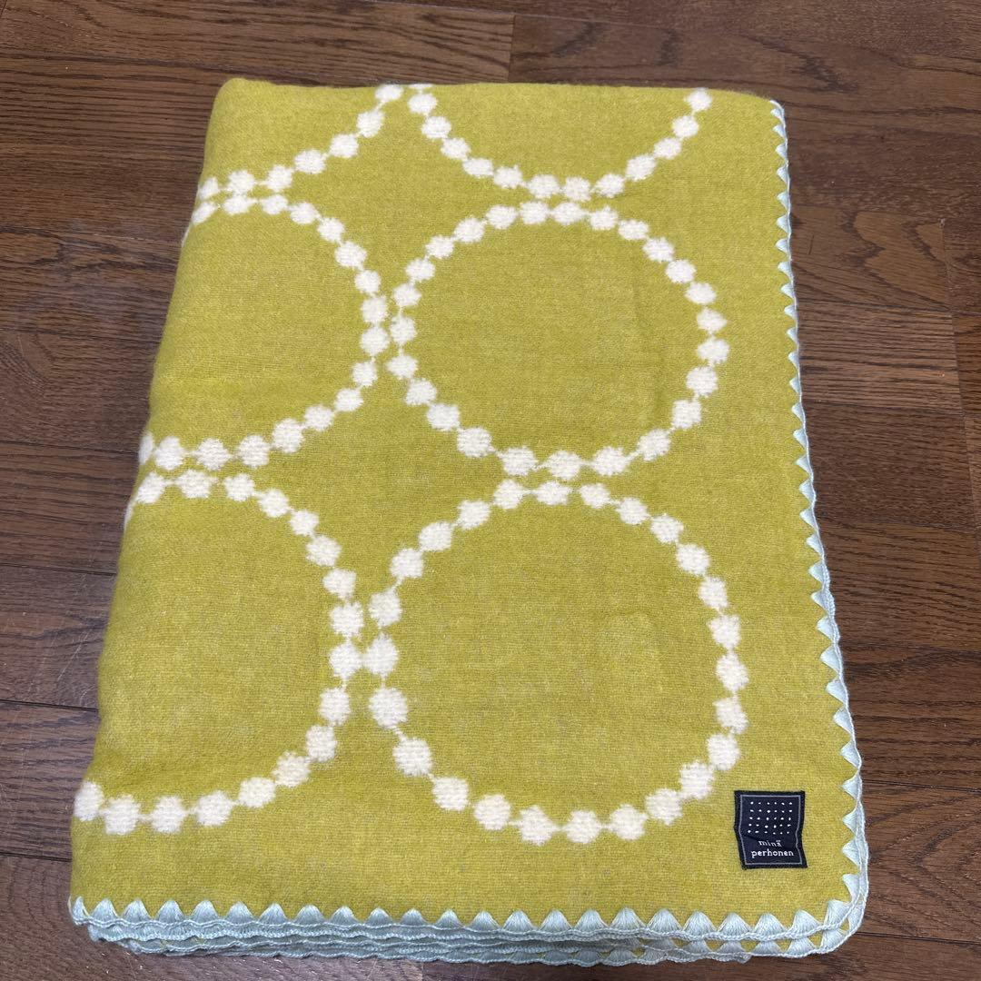 新品　ミネペルホネン　ブランケット　ブランケットホルダー付　ウール