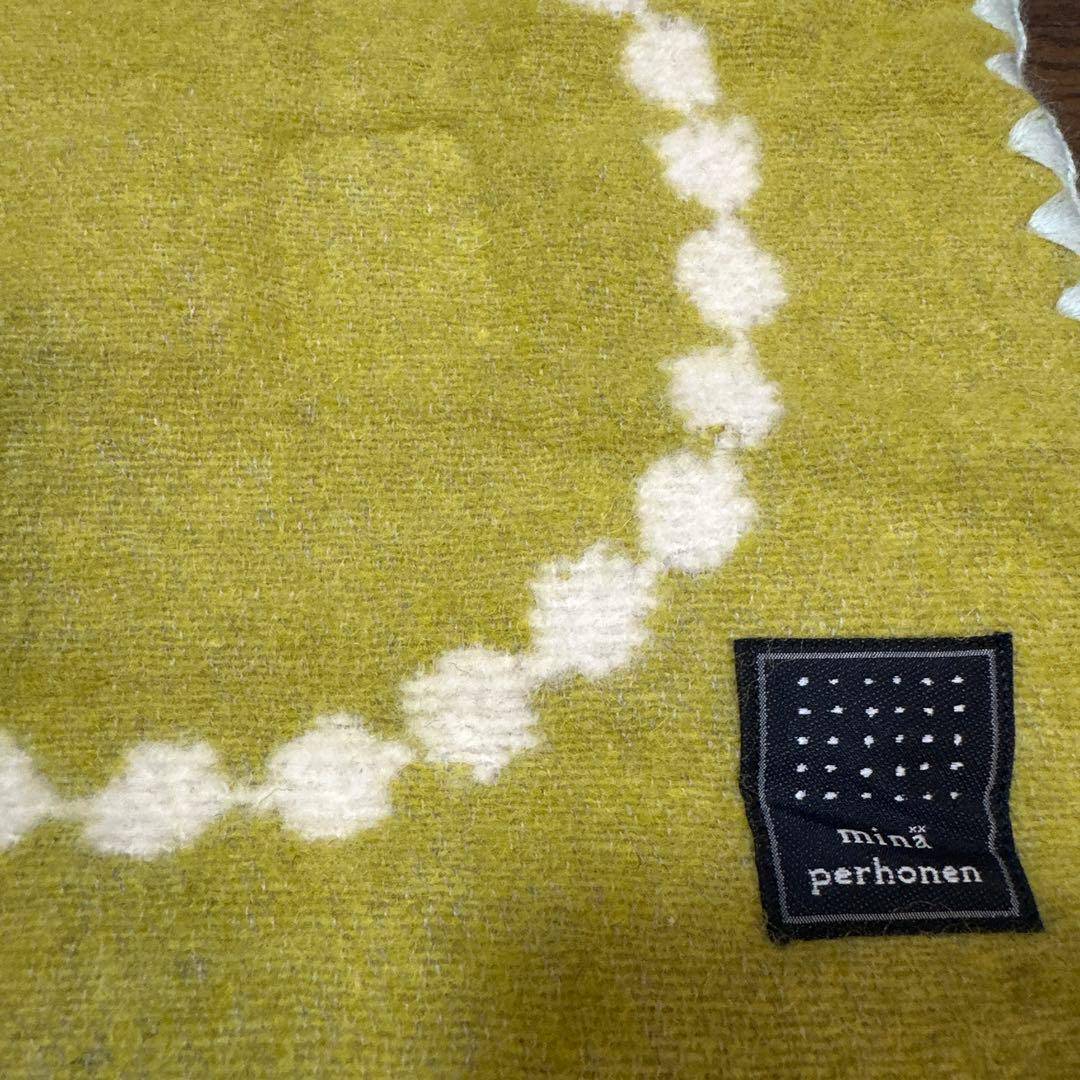 新品　ミネペルホネン　ブランケット　ブランケットホルダー付　ウール