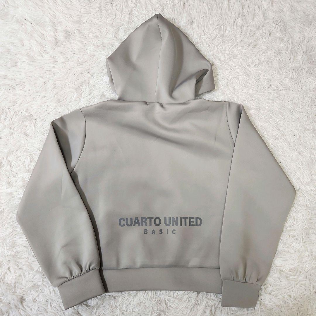 極美品 cuarto united フード付ナンバリングパーカー スカートセット