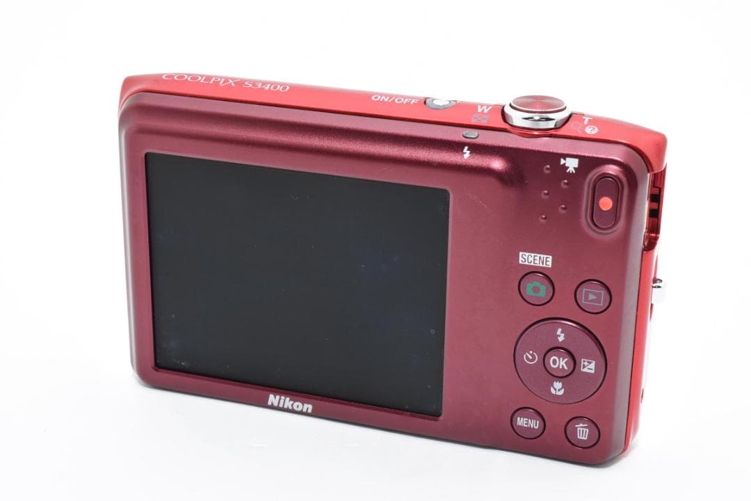 NIKON Coolpix S3400コンパクトデジタルカメラ　レッド#031