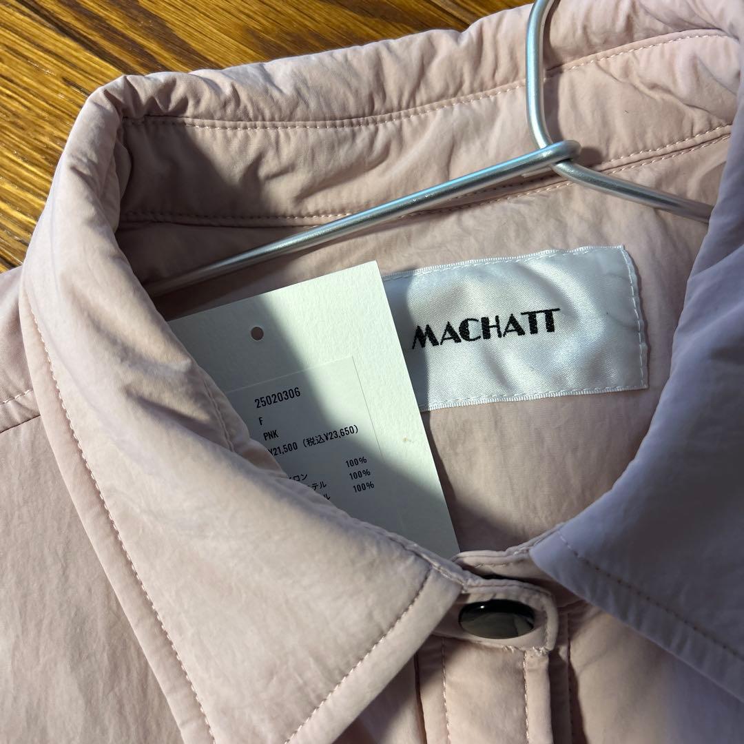 MACHATT 25AW パファーシャツ ピンク