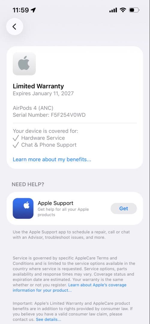 新品未使用 Apple AirPods4 ANC搭載 本体