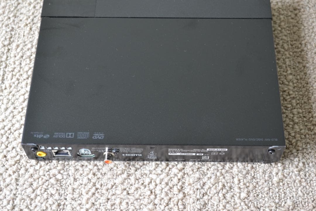 2024年SONY ブルーレイプレーヤー BDP-S1500 HDMIケーブル付