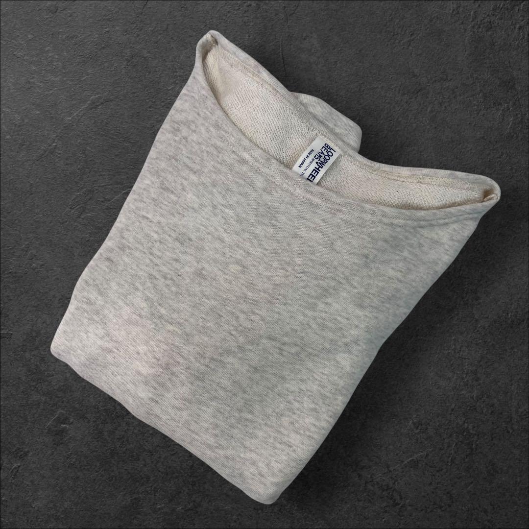 新品同様 Loopwheeler×BEAMS+ 厚手 バスクシャツ サイズL