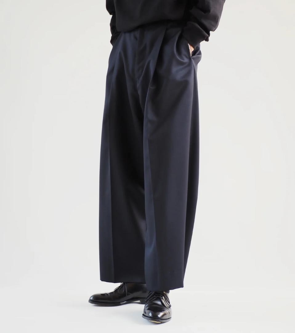 ブラームス Wool Mohair Super Wide Slacks