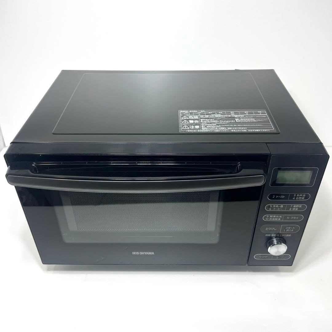 IRIS OHYAMA MO-F1805-B オーブンレンジ ブラック